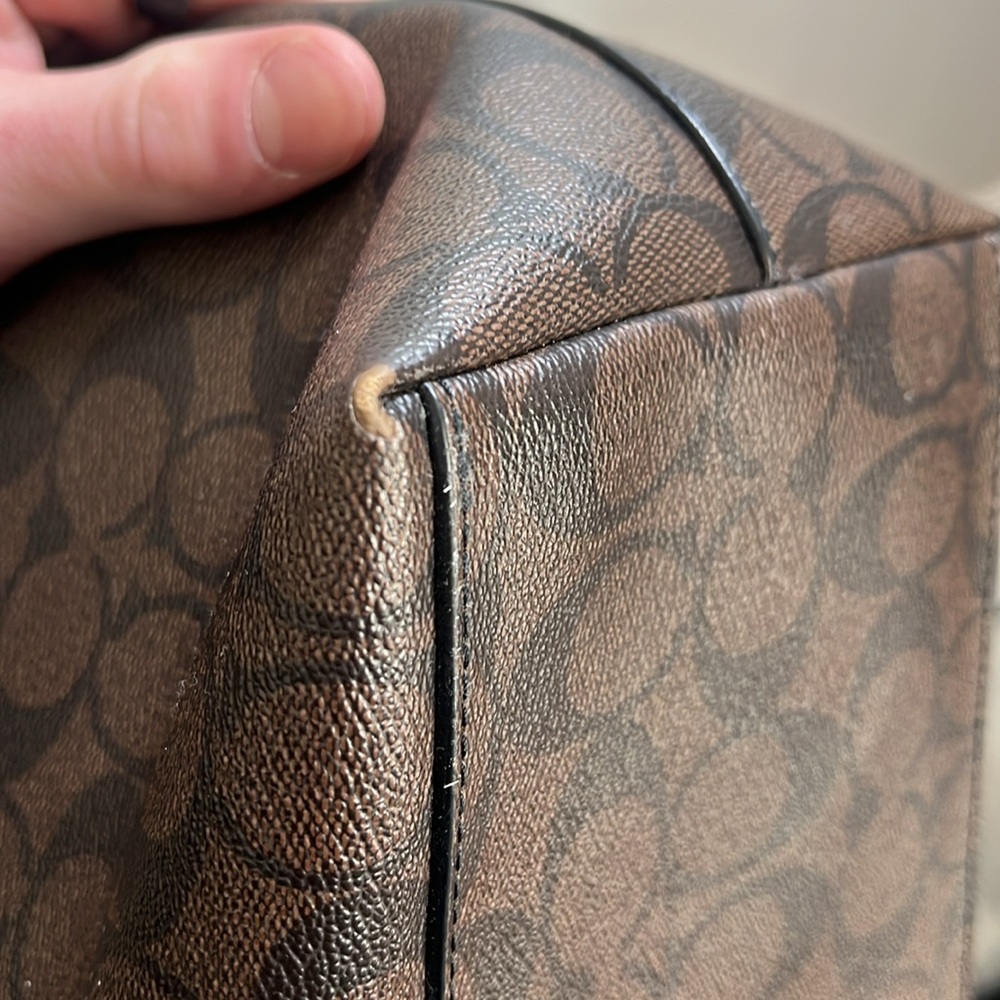 Coach Black and Brown Signature Tote - Picture 10 of 13